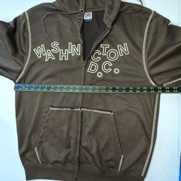 Hoodie - Mens large. Washington DC theme Brown. - Picture 3 of 9